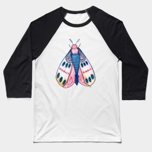 Colorful Spring Moth Baseball T-Shirt